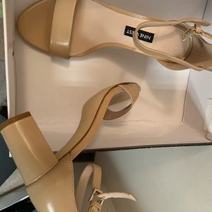 Nine West pruce heeled sandals size 6.5